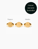 Siegelring Gold · Edelstahl