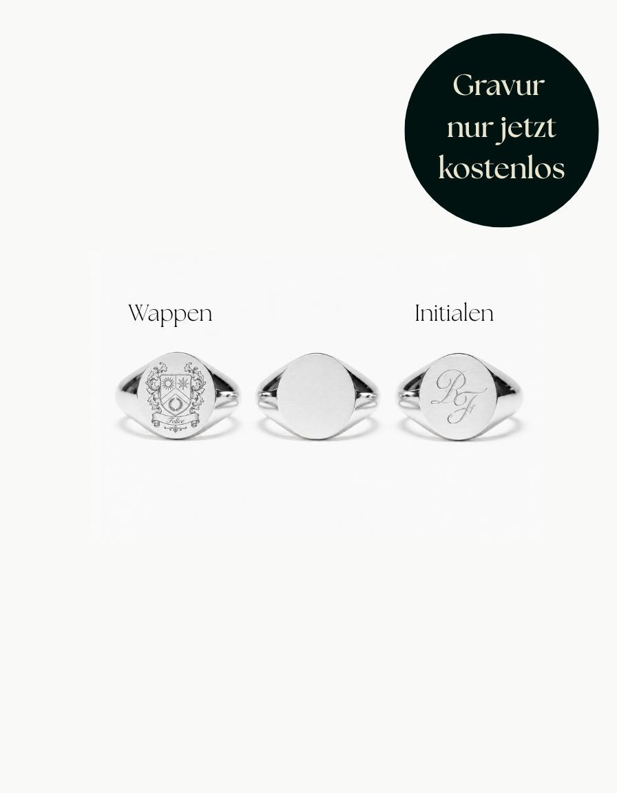 Siegelring Silber · Edelstahl